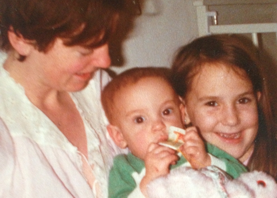 Me, my mum and my sister.