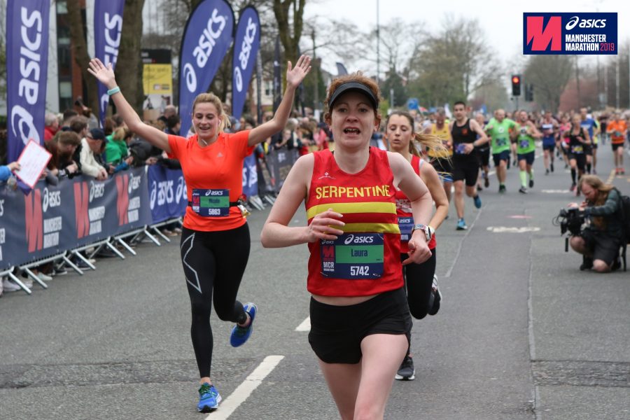 Manchester marathon finish line