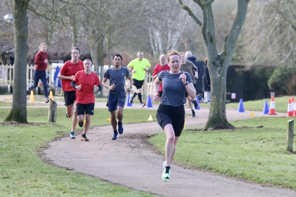 parkrun finish sprint